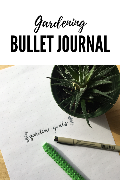 Gardening bullet journal template